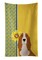 Caroline's Treasures Summer Sunflowers Red and White Tricolor Basset Hound Kitchen Towel